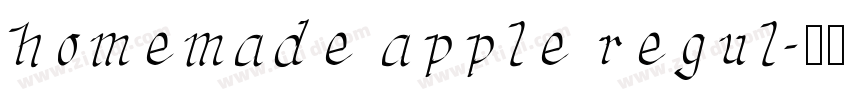 homemade apple regul字体转换